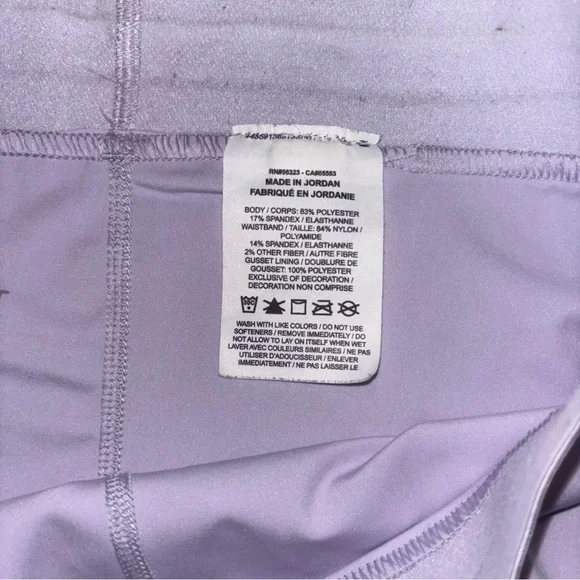 Nike Pro Women's Light Purple Shorts Athletic Running Yoga Workout Size Small - Picture 2 of 6